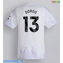 Camisa de time de futebol Manchester United Patrick Dorgu #13 Replicas 2º Equipamento 2025-26 Manga Curta